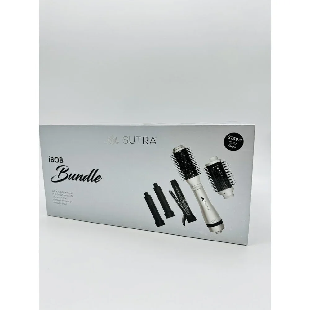 SUTRA BEAUTY 6PC iBOB bundle: interchangeable base, brush heads, curlers